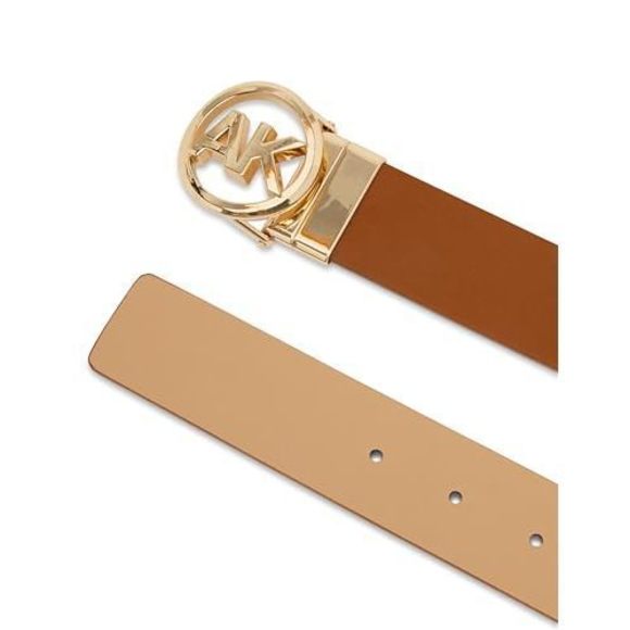 Solid Reversible Pant Belt, Latte, S🐠 - Picture 3 of 7